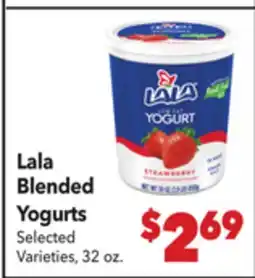 Vallarta Supermarkets Lala Blended Yogurts offer
