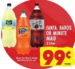 Vallarta Supermarkets FANTA, BARÒS OR MINUTE MAID offer