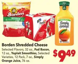 Vallarta Supermarkets Borden Shredded Cheese offer
