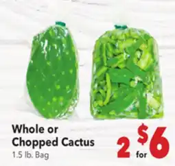 Vallarta Supermarkets Whole or Chopped Cactus offer