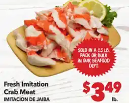 Vallarta Supermarkets Fresh Imitation Crab Meat / IMITACION DE JAIBA offer