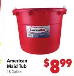Vallarta Supermarkets American Maid Tub offer