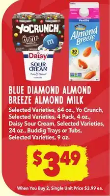 Vallarta Supermarkets BLUE DIAMOND ALMOND BREEZE ALMOND MILK offer