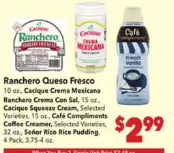 Vallarta Supermarkets Ranchero Queso Fresco offer