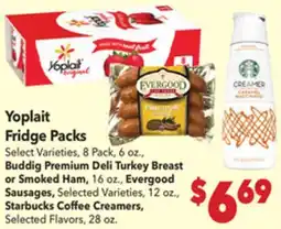 Vallarta Supermarkets Yoplait Fridge Packs offer