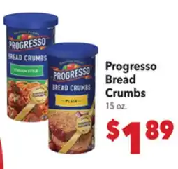 Vallarta Supermarkets Progresso Bread Crumbs offer