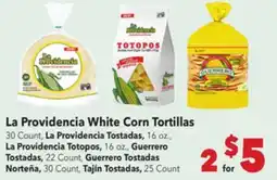 Vallarta Supermarkets La Providencia White Corn Tortillas offer