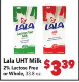 Vallarta Supermarkets Lala UHT Milk offer