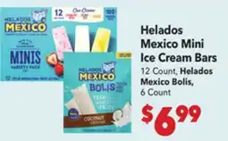 Vallarta Supermarkets Helados Mexico Mini Ice Cream Bars offer