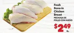 Vallarta Supermarkets Fresh Bone-in Chicken Breast offer