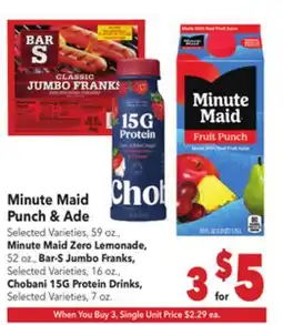Vallarta Supermarkets Minute Maid 910 Punch & Ade offer