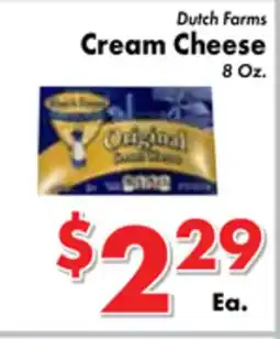 Valley Marketplace Dutch Farms Cream Cheese offer
