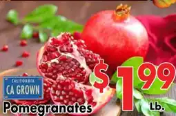 Valley Marketplace Pomegranates offer