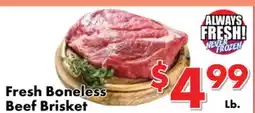 Valley Marketplace Fresh Boneless Beef Brisket offer