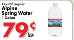 Valley Marketplace Crystal Geyser Alpine Spring Water offer
