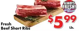 Valley Marketplace Fresh Beef Short Ribs offer