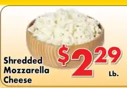 Valley Marketplace Shredded Mozzarella Cheese offer