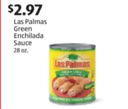 Aldi Las Palmas Green Enchilada Sauce offer