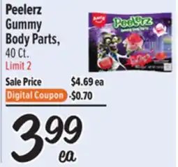El Super Peelerz Gummy Body Parts offer