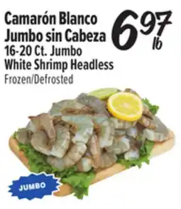 El Super Camarón Blanco Jumbo sin Cabeza offer