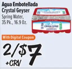 El Super Agua Embotellada Crystal Geyser offer