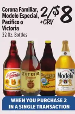 El Super Corona Familiar, Modelo Especial, Pacifico o Victoria offer