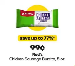 Grocery Outlet Red's Chicken Sausage Burrito offer