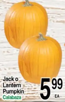 Superior Grocers Jack o Lantern Pumpkin offer