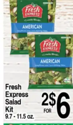 Superior Grocers Fresh Express Salad Kit offer