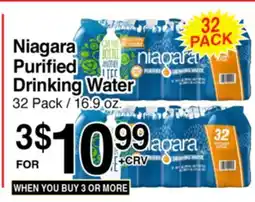 Superior Grocers Niagara Purified Drinking Water offer