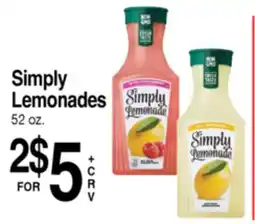 Superior Grocers Simply Lemonades offer