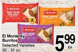 Superior Grocers El Monterey Burritos offer