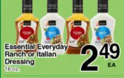 Superior Grocers Essential Everyday Ranch or Italian Dressing offer