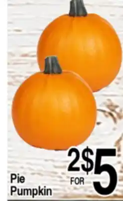 Superior Grocers Pie Pumpkin offer