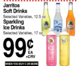 Superior Grocers Jarritos Soft Drinks 12.5 oz, Sparkling Ice Drinks 17 oz offer