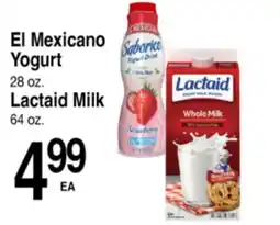 Superior Grocers El Mexicano Yogurt, Lactaid Milk offer