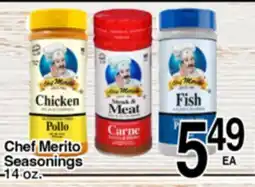 Superior Grocers Chef Merito Seasonings offer