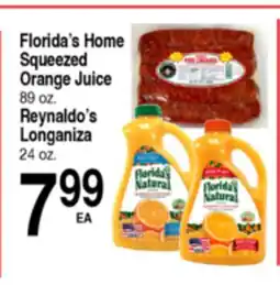 Superior Grocers Florida's Home Squeezed Orange Juice Reynaldo's Longaniza offer