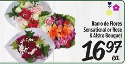 El Super Fresh Ramo de Flores / Sensational or Rose & Alstro Bouquet offer