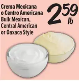 El Super Fresh Crema Mexicana o Centro Americana / Bulk Mexican, Central American or Oaxaca Style offer