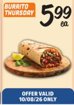 El Super Fresh BURRITO THURSDAY offer