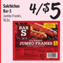 El Super Fresh Salchichas Bar-S offer