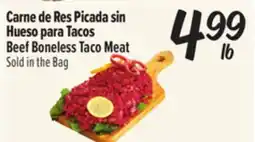 El Super Fresh Carne de Res Picada sin Hueso para Tacos Beef Boneless Taco Meat offer
