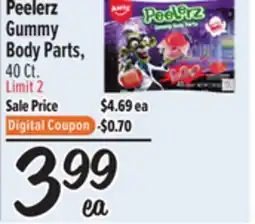 El Super Fresh Peelerz Gummy Body Parts offer