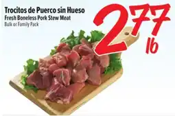 El Super Fresh Trocitos de Puerco sin Hueso / Fresh Boneless Pork Stew Meat offer
