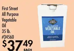 Smart & Final First Street All Purpose Vegetable Oil offer