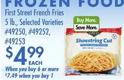 Smart & Final First Street French Fries offer