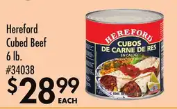 Smart & Final Hereford Cubed Beef offer