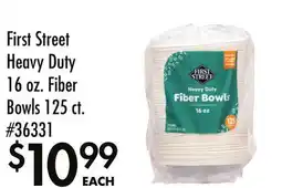 Smart & Final First Street Heavy Duty 16 oz. Fiber Bowls 125 ct offer