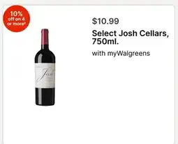 Walgreens Select Josh Cellars offer